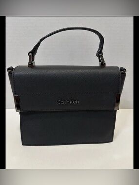 Calvin Klein Raelynn Saffiano Top Handle Flap Handbag / Crossbody NWOT **Read